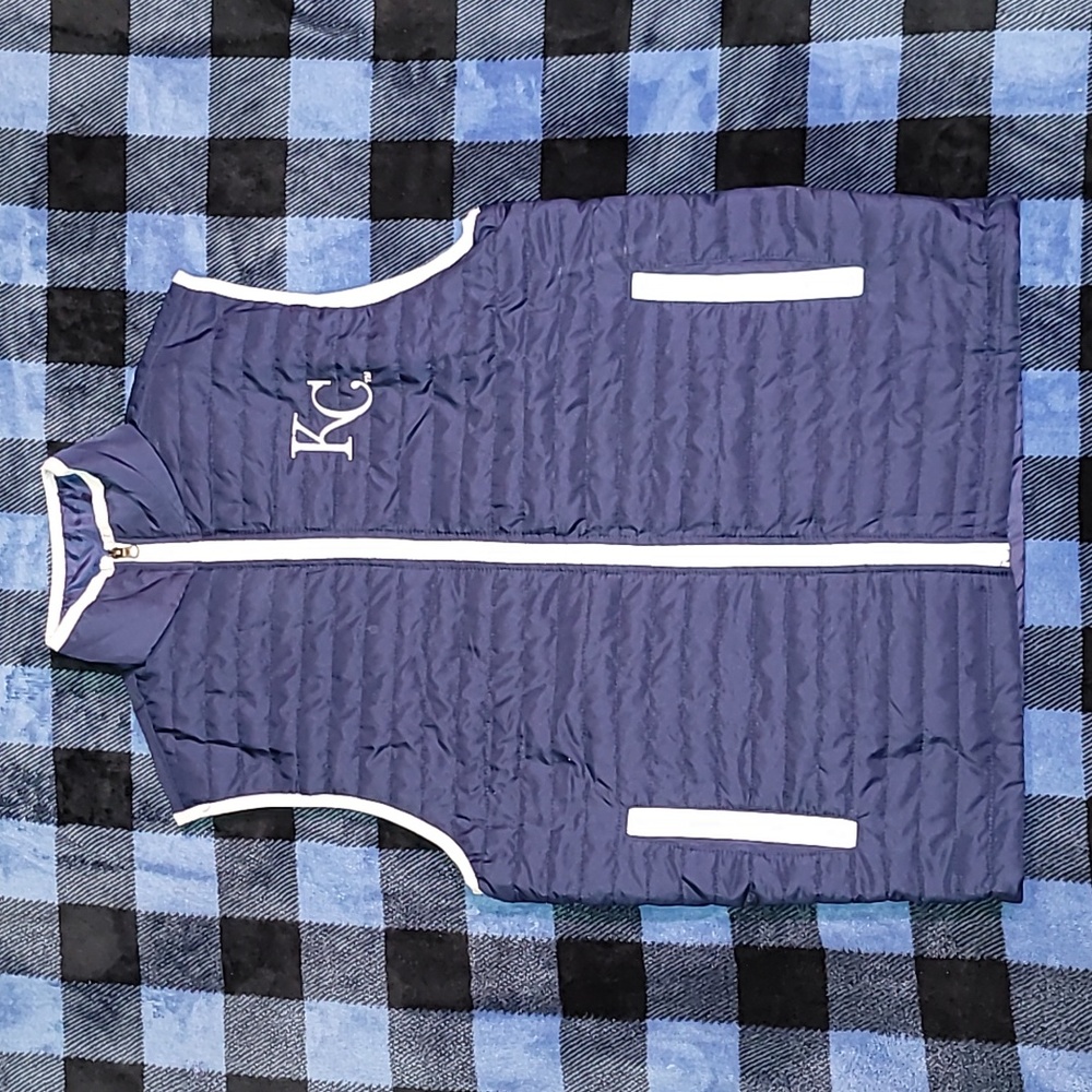 Kansas City Royals. Lightweight stadium vest. Full-zip.  Like-new. Oversized Med